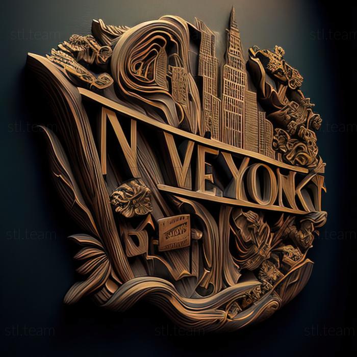 3D модель Нью-Йорк Нью-Йорк (STL)